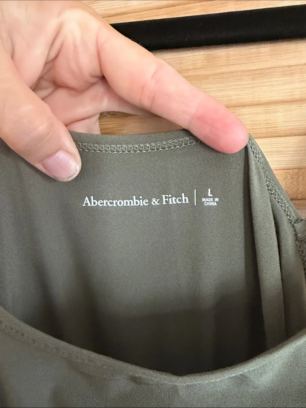 Abercrombie & Fitch Olive Green Sleeveless Maxi Jumpsuit